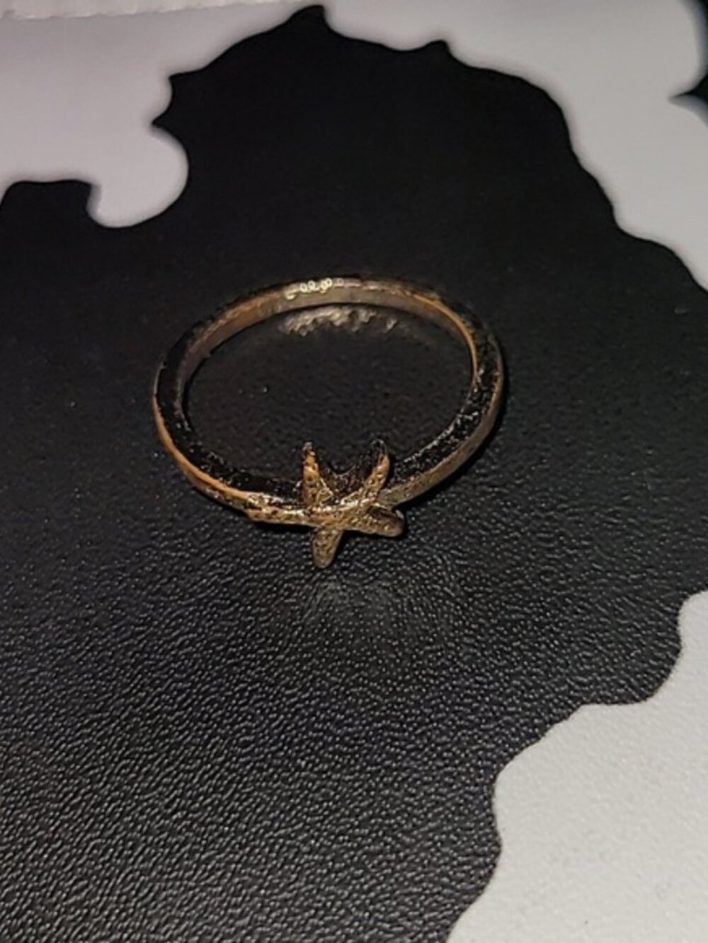 Vintage Gold Startfish ring